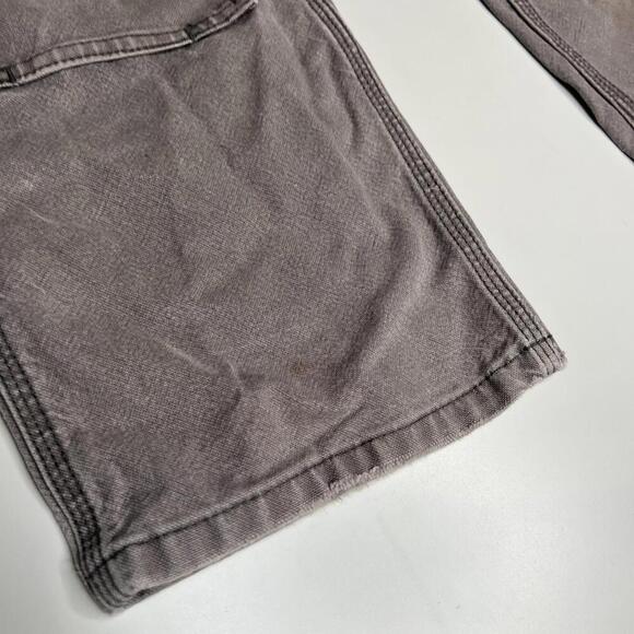 Vintage Carhartt Double Knee Work Pants Gray Distressed Paint Stains Rip W30 L28 - Picture 7 of 15